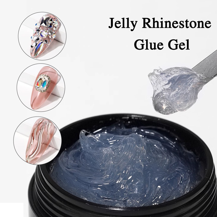 ZRKGEL Rhinestone Glue for Nails Nail Gem Glue for Nail Art Adhesive Resin Gems Diamonds Jewelry Decoration Soak Off Led Lamp