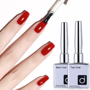 ZRKGEL High quality 5 pcs No wipe top Coat nail gel polish set 15ml long lasting UV/LED shining top coat matte top coat