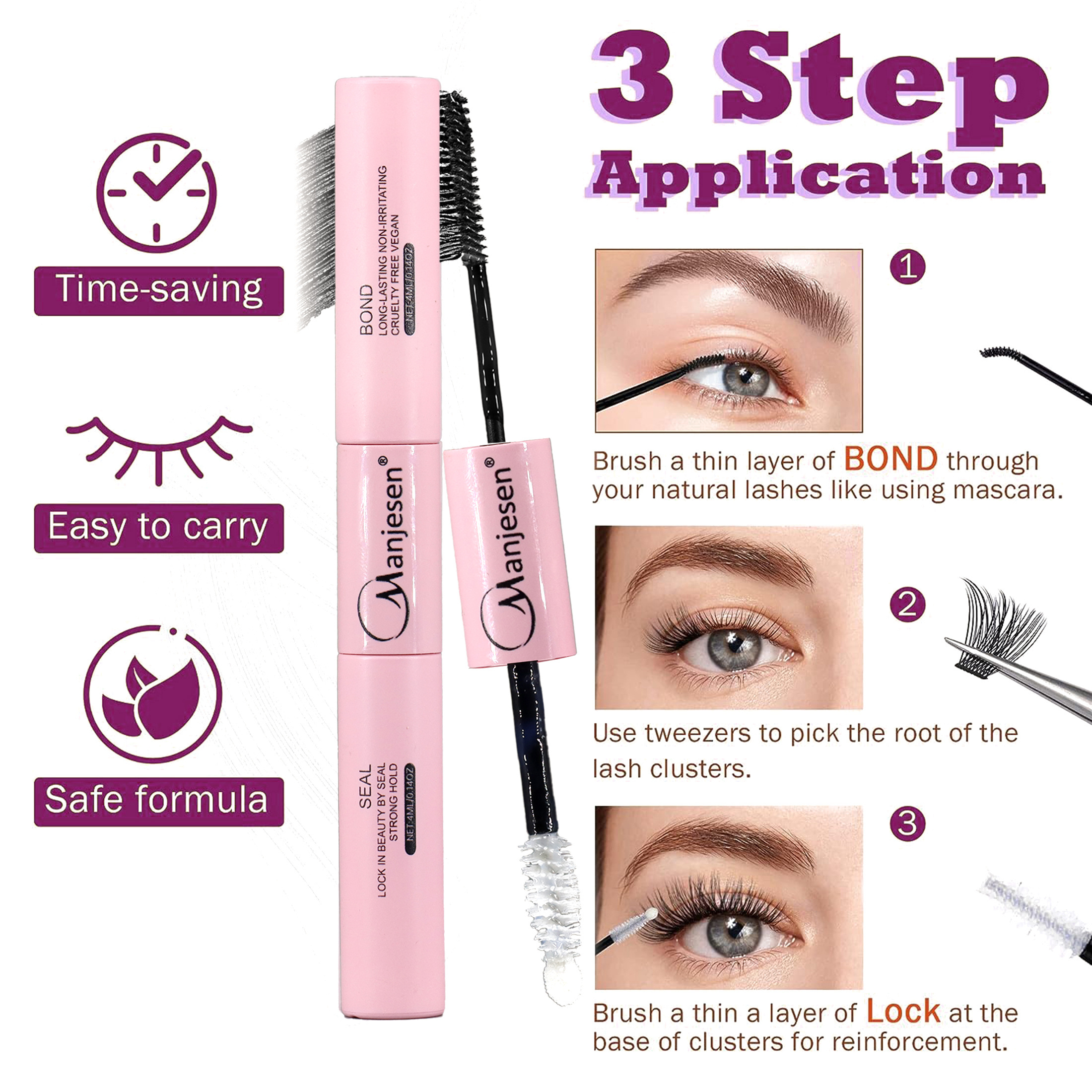 Private Label 10D 20D 30D 40D Individual Silk Cluster Lashes Segmented Eyelash Diy Eyelash Extension