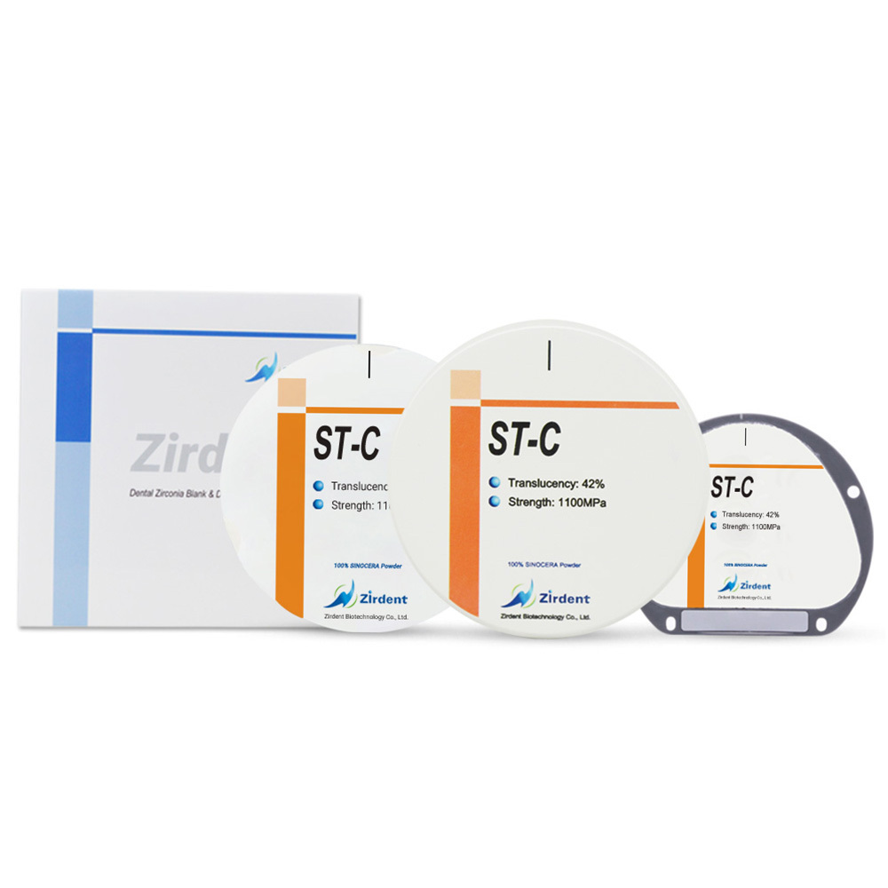 High Performance Dental Technician Laboratory Quality Zirconia 1100MPa with 42% Translucency Zirconia Discs puck