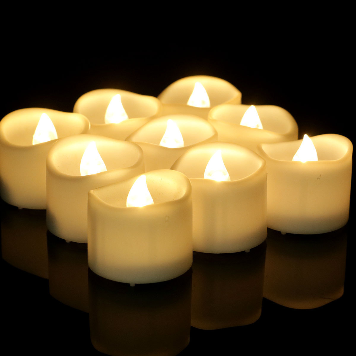 Flameless Battery Operated 200+ Hour false electric candle LED Tea Lights Candles