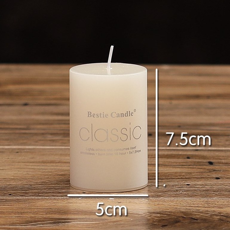 Wedding Restaurant Simple Candles Transparent European Decoration Scented Pillar Candles Cylinder Square