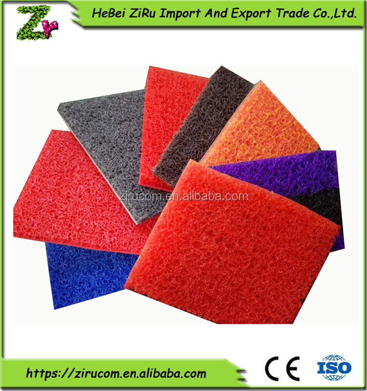 pvc coil mat foam backing clean mat pvc cushion door mat with logo