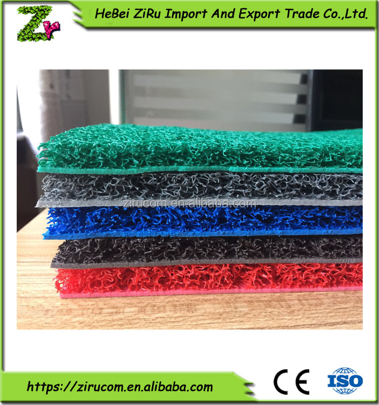 pvc coil mat foam backing clean mat pvc cushion door mat with logo