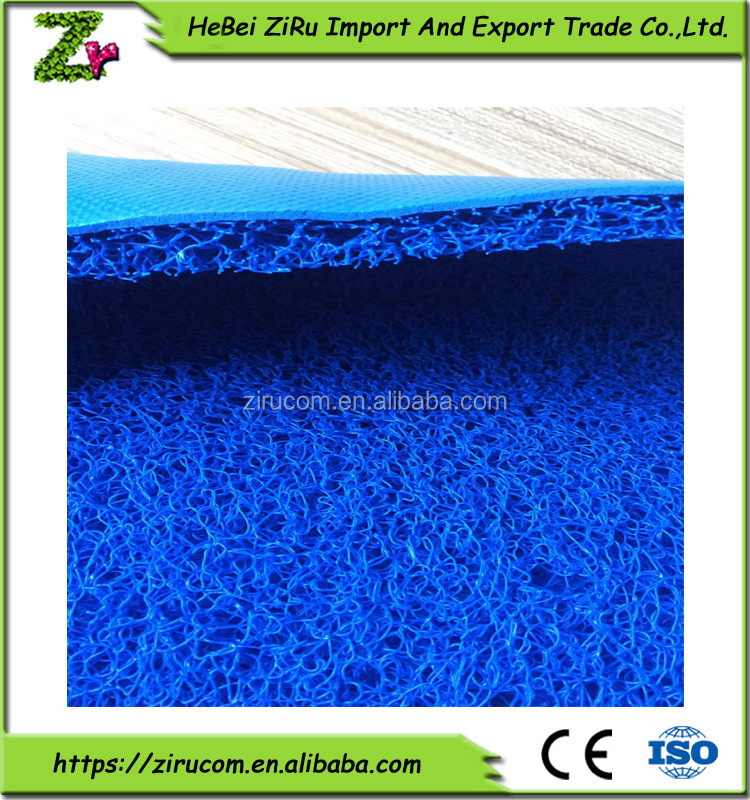 pvc coil mat foam backing clean mat pvc cushion door mat with logo