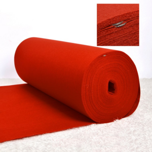 Factory  Wholesale Thick Waterproof Event Stage outdoor wedding walkway long red carpet roll