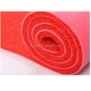 pvc coil mat foam backing clean mat pvc cushion door mat with logo