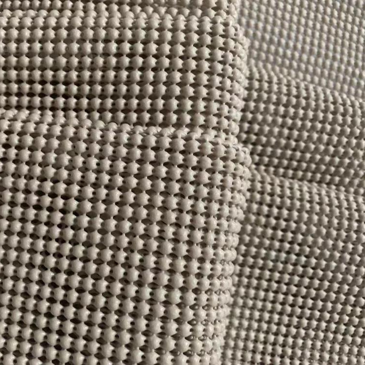 PVC Anti slip grid hollow net backing/High Quality Eco Friendly Polyester Mesh Foamed Anti Slip PVC Mat