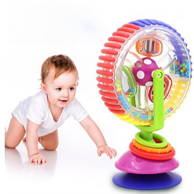 Hot Sale 3 Colors Ferris Wheel Rotating Windmill Creative Educational Baby Rattle Toy