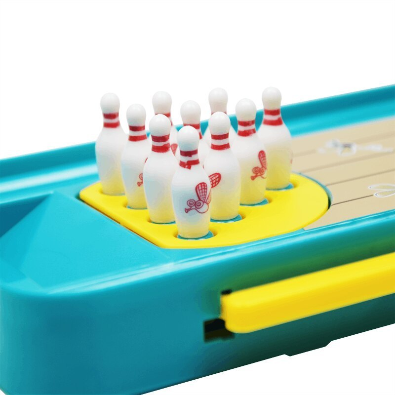 Cartoon Mini Bowling Set Toys Table Game Frog Bowling Children's Toy Party Table Interactive Sport Games For Kids Adults