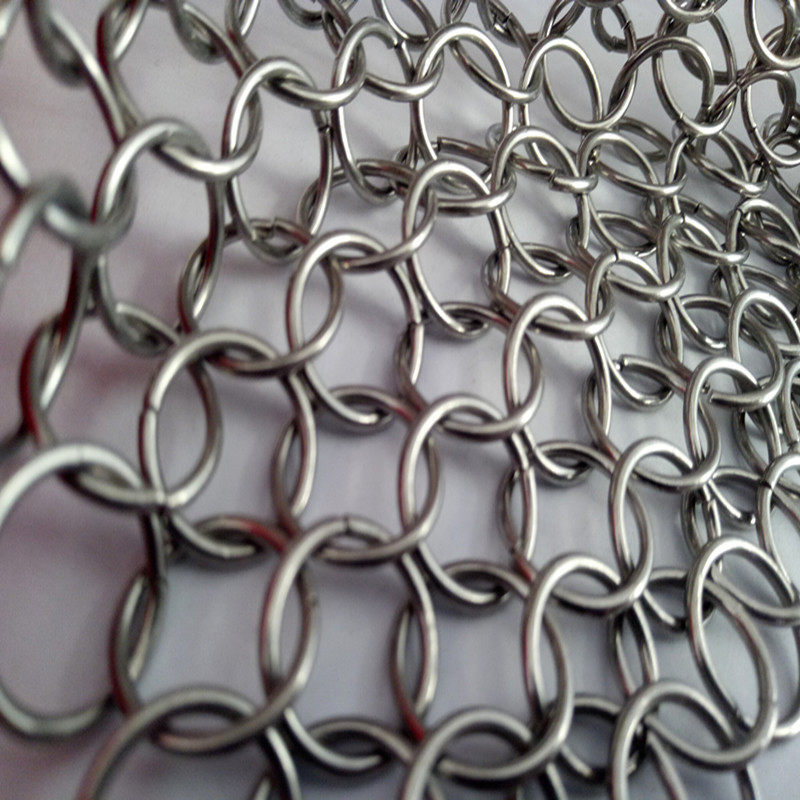 Hotel Decorative Metal Mesh Drapery/Chain Mail Ring Mesh Curtain