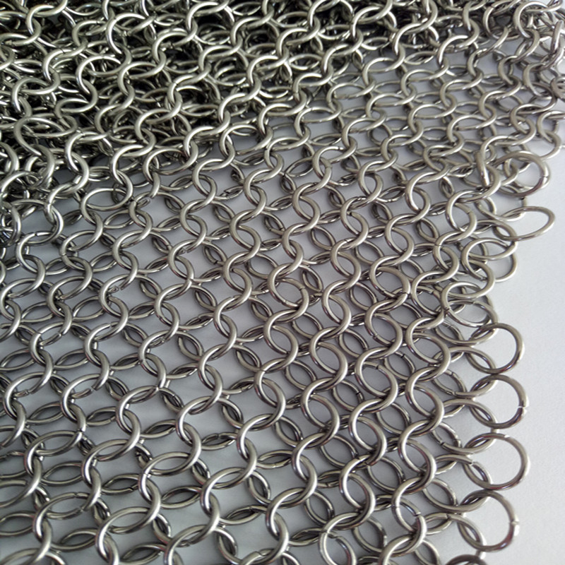 Hotel Decorative Metal Mesh Drapery/Chain Mail Ring Mesh Curtain