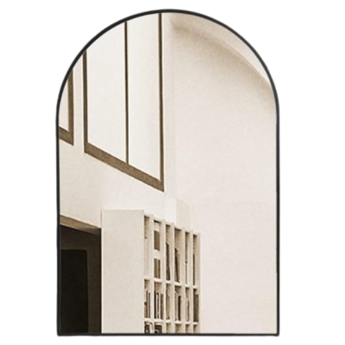 Arched Wall Mirror for Bathroom,Mirrors for Wall Vanity Mirror for Bedroom Dresser, Entryway, Living Room, Metal Frame