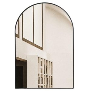 Arched Wall Mirror for Bathroom,Mirrors for Wall Vanity Mirror for Bedroom Dresser, Entryway, Living Room, Metal Frame