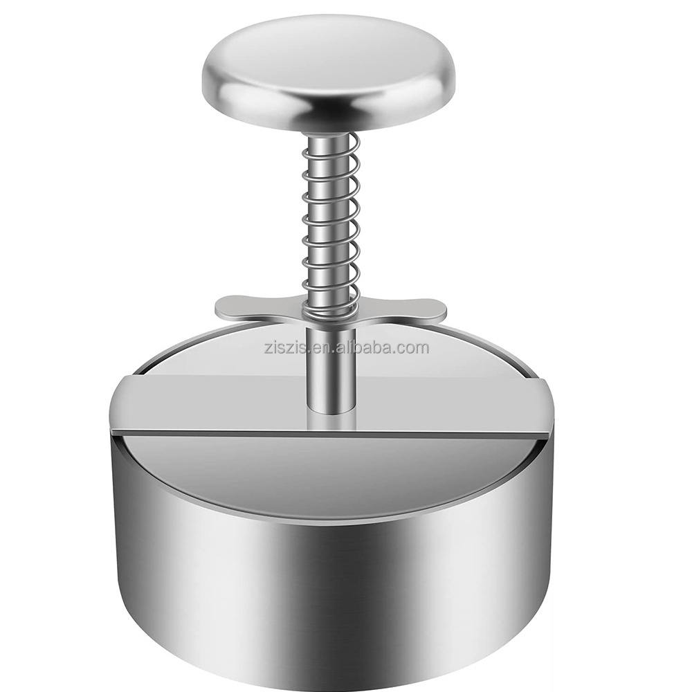 Stainless Steel 304 Hamburger Press Burger Press Adjustable Hamburger Patty Maker Mold Perfectly for Formed Hamburger