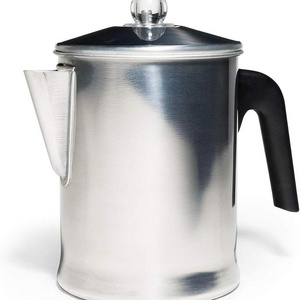 2024 hot selling New Aluminum Stove Top Durable Brew Coffee On Stovetop Grill Campfire Coffee Percolator Maker