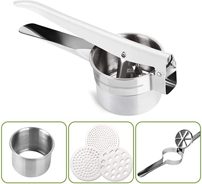 hot selling  Stainless Steel Potatoes Ricer  Masher Fruit and Vegetable Tools Ricer Stainless Steel Potato Masher