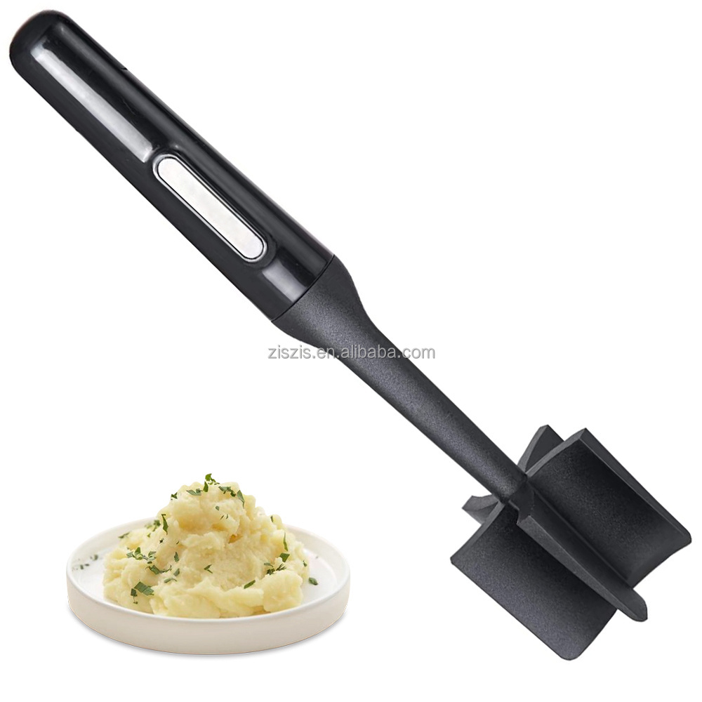 Professional Nylon Meat Chopper And Potato Smasher Heat Resistant With 5 Curves Blades Ground Beef Masher