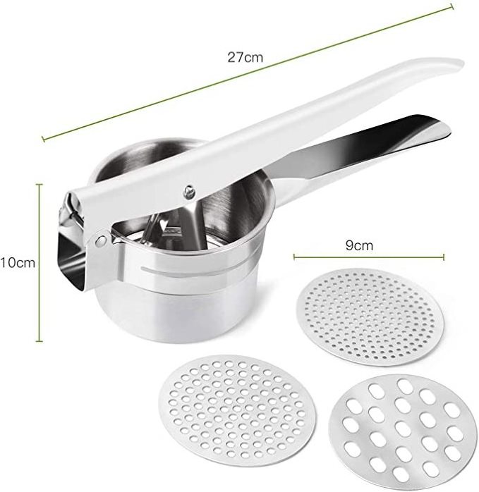 hot selling  Stainless Steel Potatoes Ricer  Masher Fruit and Vegetable Tools Ricer Stainless Steel Potato Masher