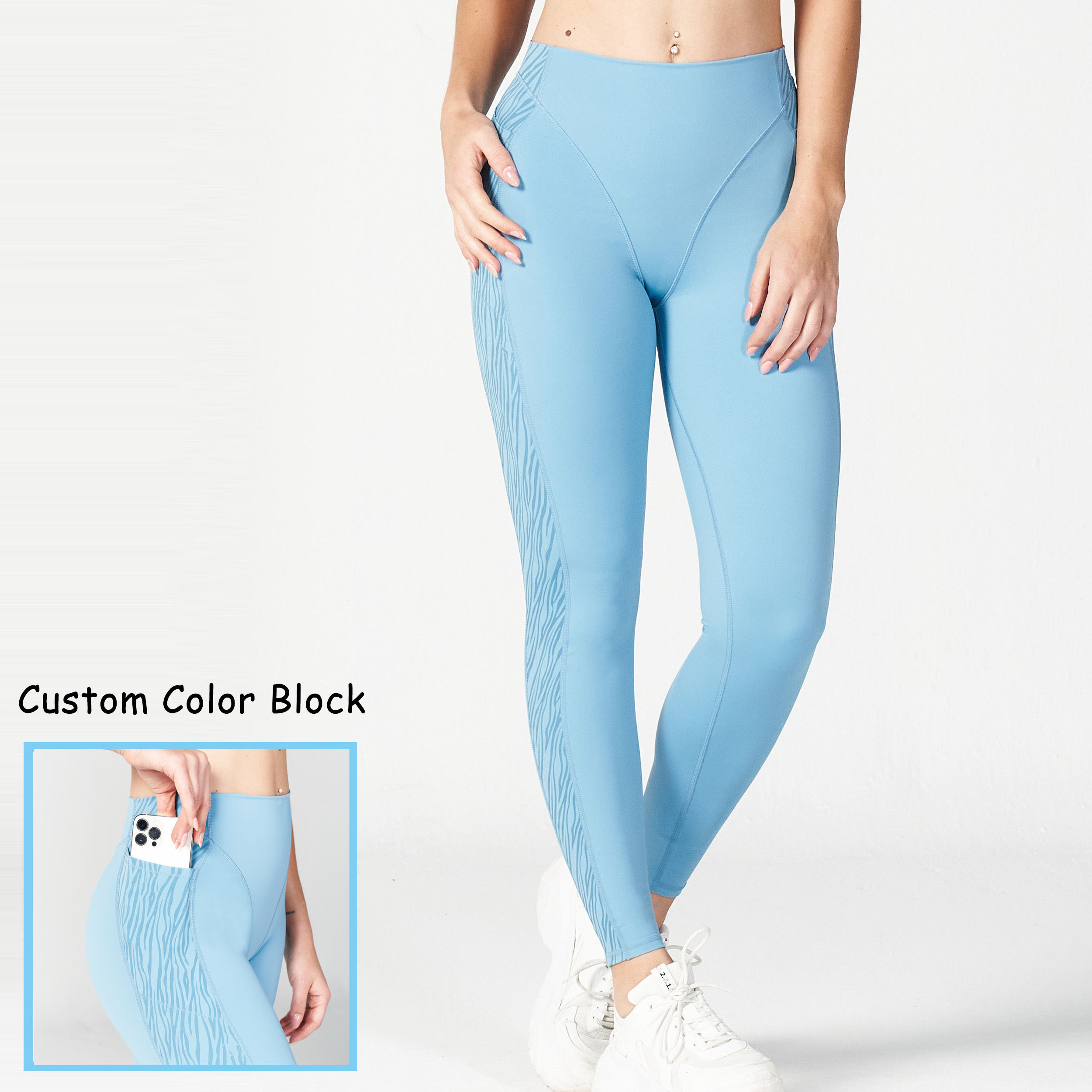 New 2023 Women's Anti Camel Toe Yoga Pants Leggings 4 way Stretch Fabric Color Insert Gym Leggings For Women