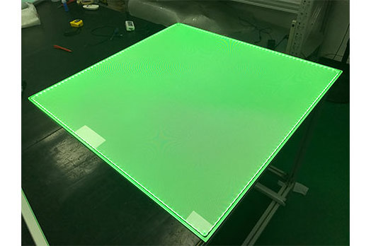 ultra flat illuminated backlighting solution RGB+CCT LGP plate for RGB and RGBW LED panel