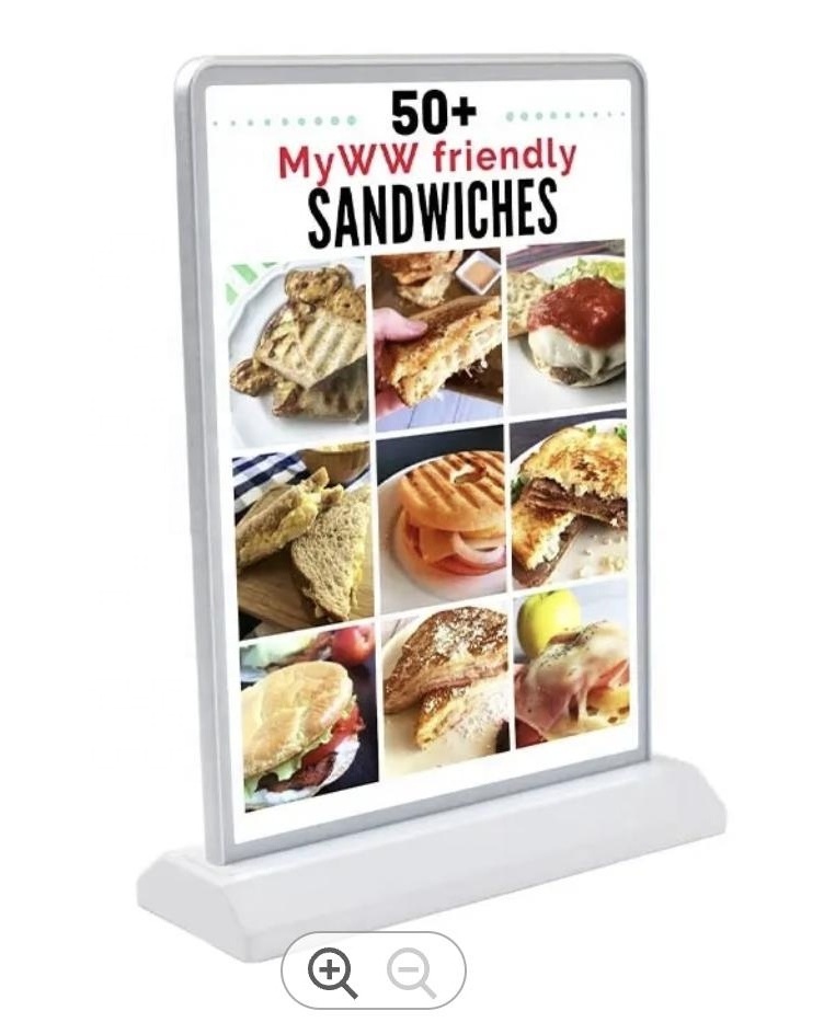 rechargeable a4 double sided battery a4 dual-sided led backlit poster frame a4 led menus a4 table led display