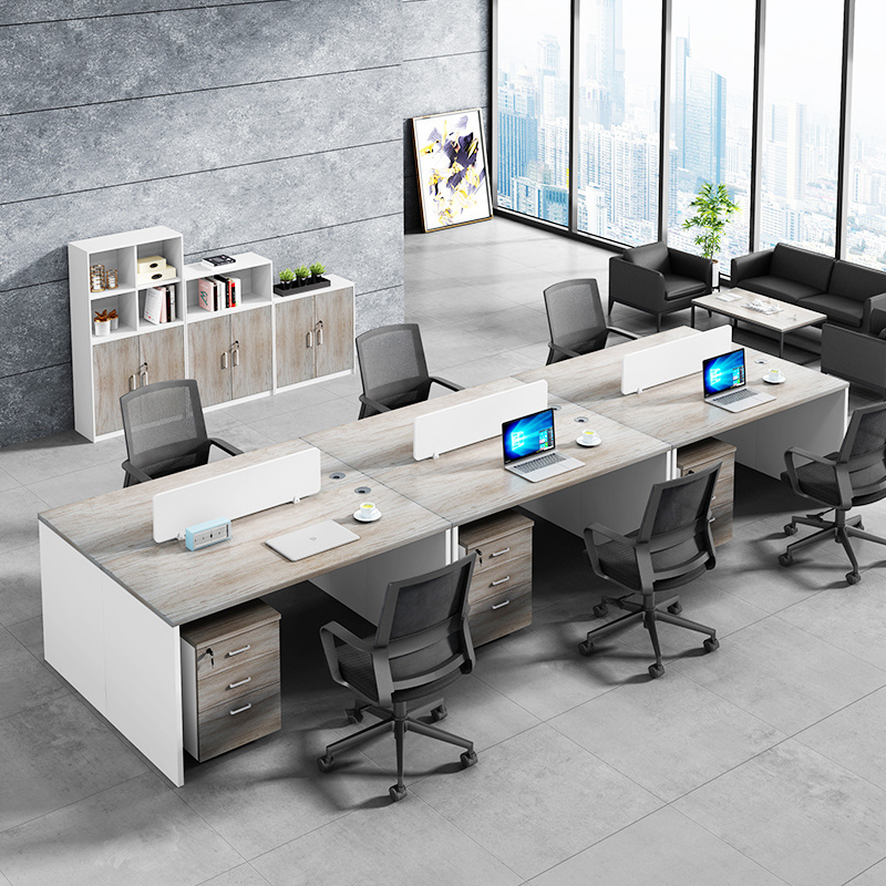 Zitai escritorio de oficina office wooden workstation partition modular office desk staff table