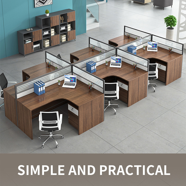 Zitai Modern Office Furniture L Shaped Call Center cubicle work station table office partition computer desk staff workstation