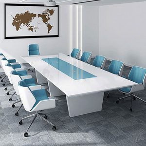 ZITAI modern 8 person 18 training conference table meeting room table conference room tables and chairs