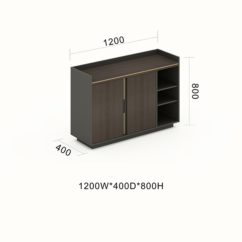 ZITAI Office bookcase floor data cabinet file cabinet storage cabinet glass door lock locker