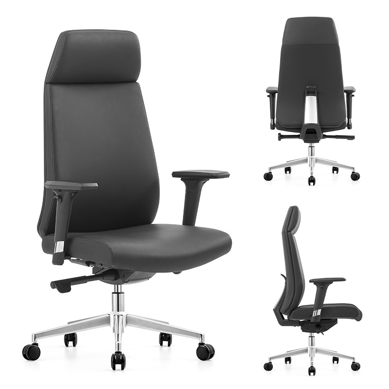 ZITAI 3D activity armrest leather executive boss computer chairs and office high back table and chair for office