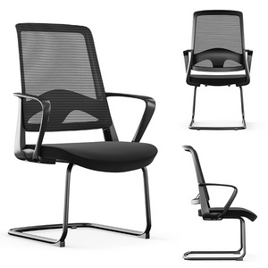 Zitai Meeting Groups Black Reception Guest Chairs Comfortable Mesh Ergonomic Contour Modern Guest Chair Office Reception Chair