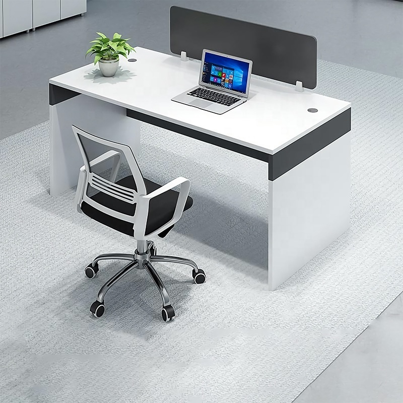 Zitai wooden office desk office desk partition 6 Person Staff Cubicle Office Table Desk Workstation with Storage cabinet