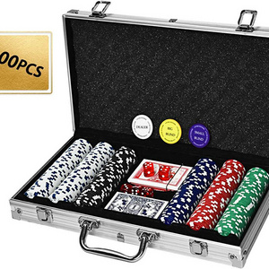 2022 factory supply high quality 200pcs 300pcs 400pcs 500pcs capacity jetton case aluminum casino poker chip cases