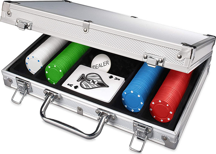 2022 factory supply high quality 200pcs 300pcs 400pcs 500pcs capacity jetton case aluminum casino poker chip cases