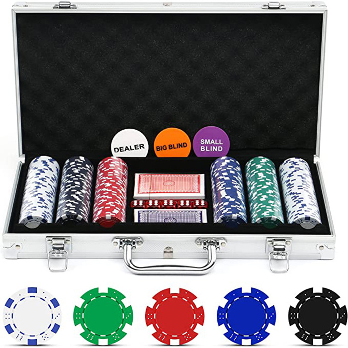 Best selling factory supply OEM design empty box 200/300/400/500pcs capacity jetton aluminum casino poker chip case