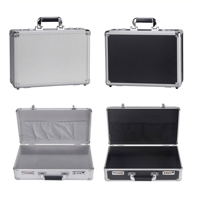 China Manufacturer stock case small size empty box top performance hard carry aluminum case with grid foam