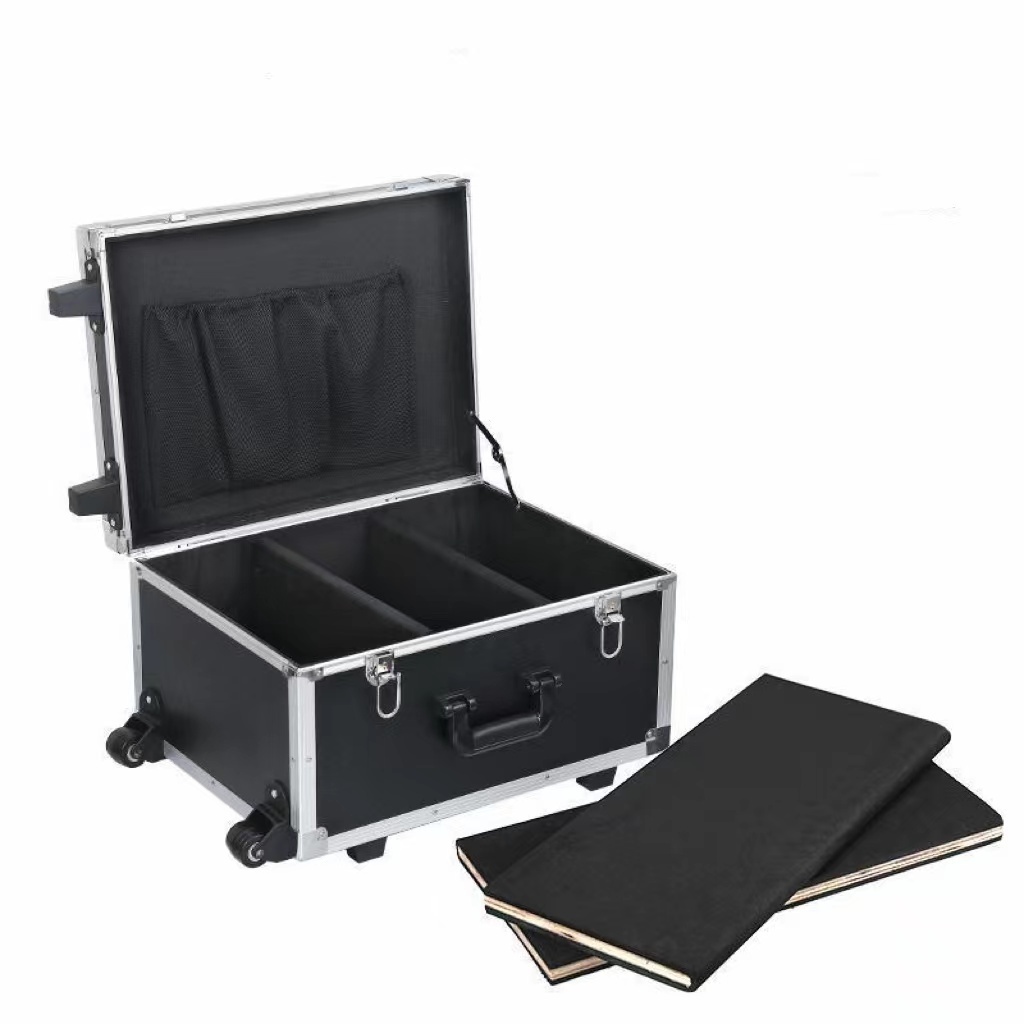 Professional customized design heavy duty aluminum box storage flight case for music dj equipment tv flight box shipping box