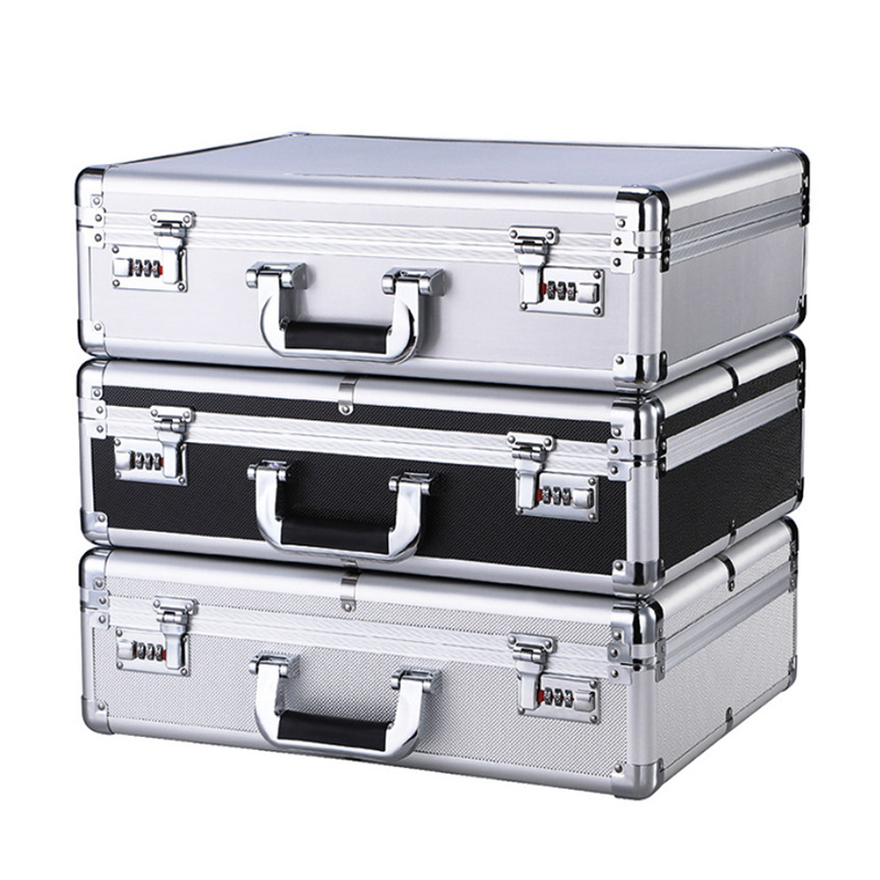 China Manufacturer stock case small size empty box top performance hard carry aluminum case with grid foam