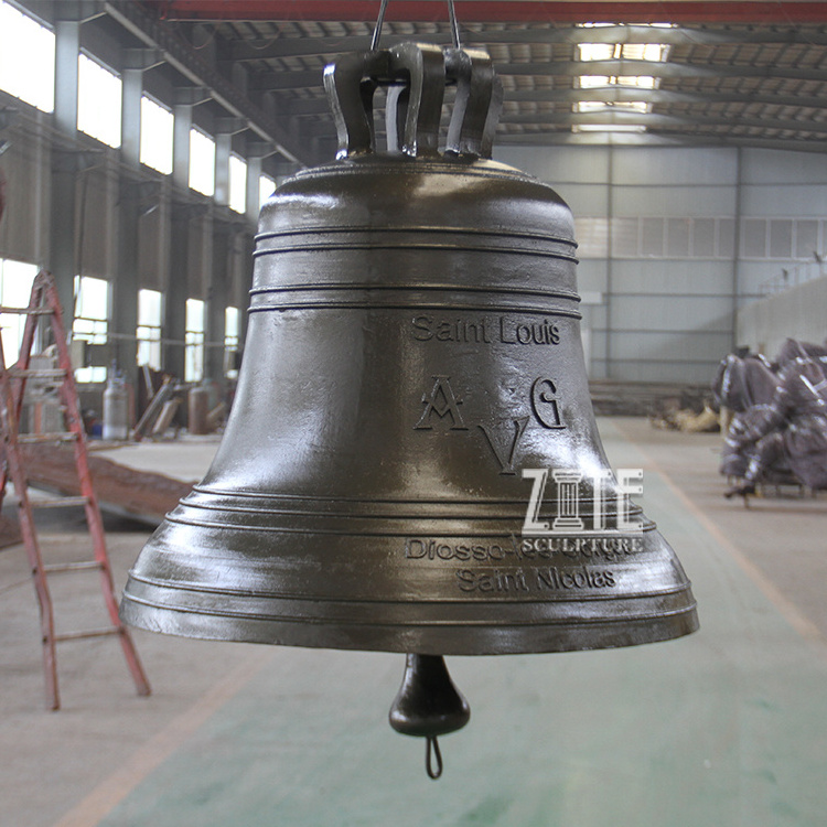 High Quality Church Bell Statue Large Bronze Church Bell Sculpture