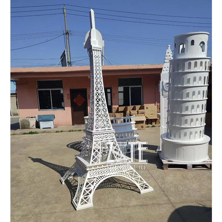 Outdoor Decoration Statue Large Eiffel Tower Metal Iron Sculpture