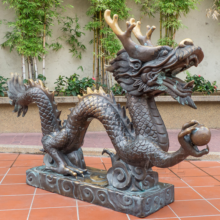 Hot Sale for outdoor brass dragon water fountain