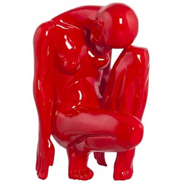 Art Statue Decoration Life Size Resin Red Man Sculpture