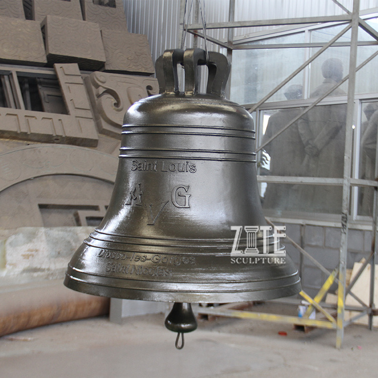 High Quality Church Bell Statue Large Bronze Church Bell Sculpture