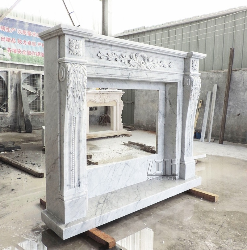 Hot Sale Hand Carved granite fireplace surround