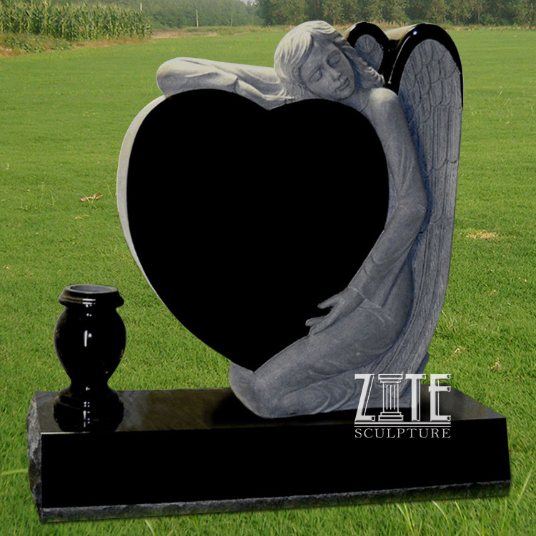 European marble stone headstone granite guitar headstones monuments