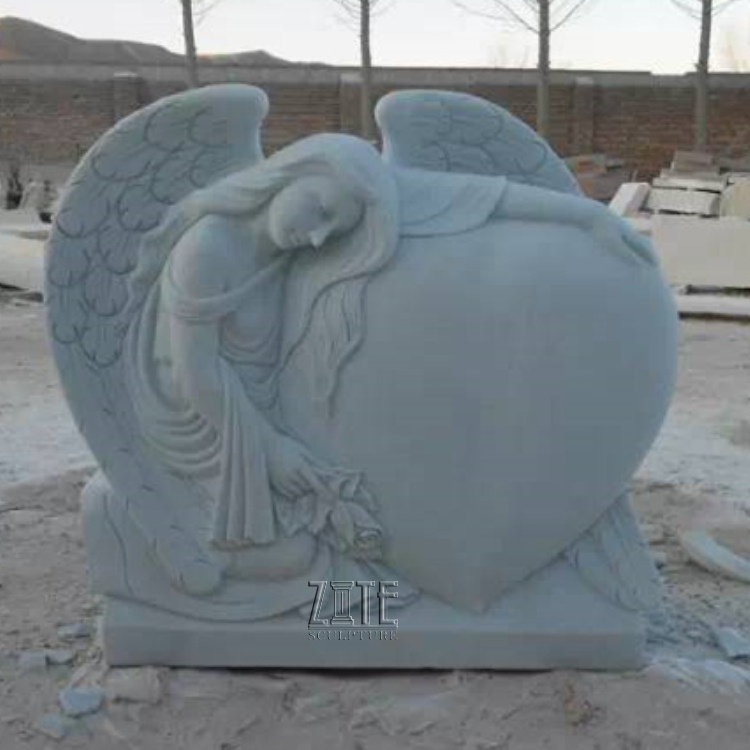 White marble granite gravestone natural stone angle tombstone price