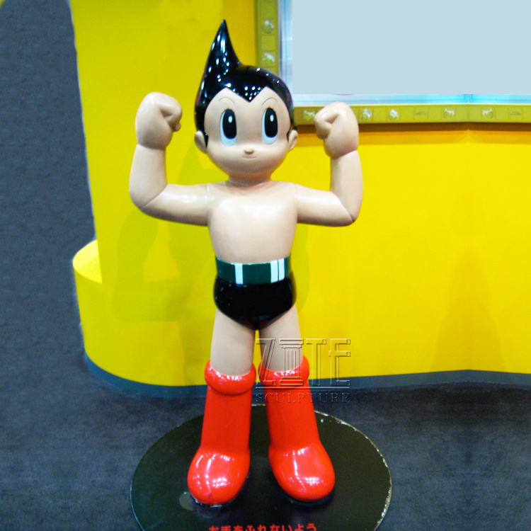 Resin anime action figure fiberglass life size astro boy statue