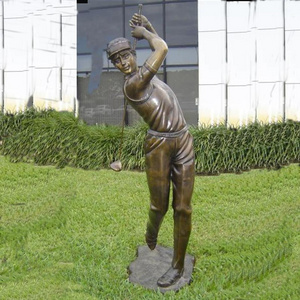 High Quality Life Size Outdoor Bronze Golf Statue