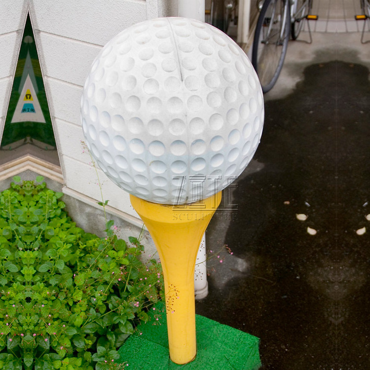 Garden outdoor giant decorative resin fiberglass golf ball sculpture